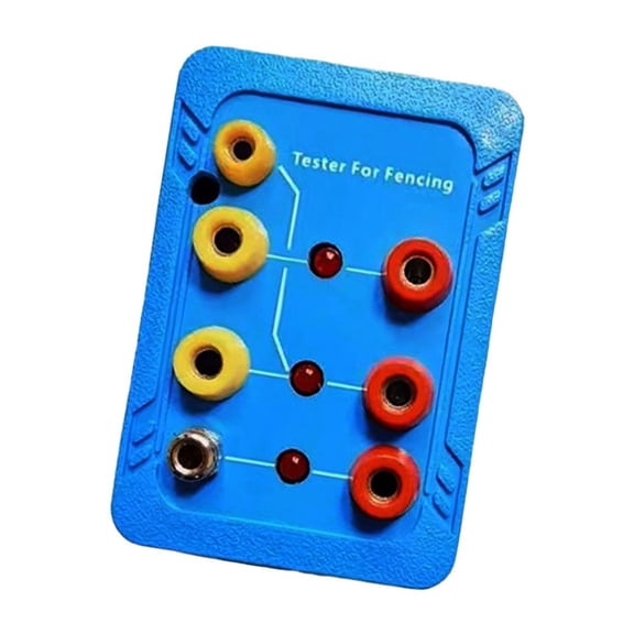 Mosiee for Competition Fencing Tester Dual-Socket Tester Fencing Equipment Repair Tool Bandages Clothing Conductivity Test