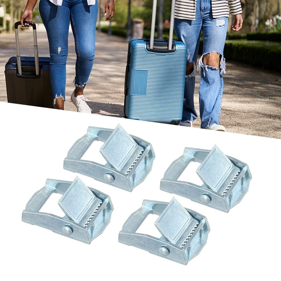 Mosiee for Heavy Duty Zinc Alloy Buckles Set 4 Pcs for Cargo Tie Downs Ensures Secure Luggage and Tool Transportation