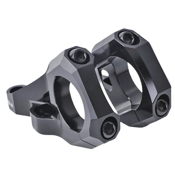 Mosiee for Mountain Bike & Dh Riders Double Side Bike Dh Stem Heavy Duty 31.8Mm Alloy 6061 35Mm Riser Design Cnc Machining Black