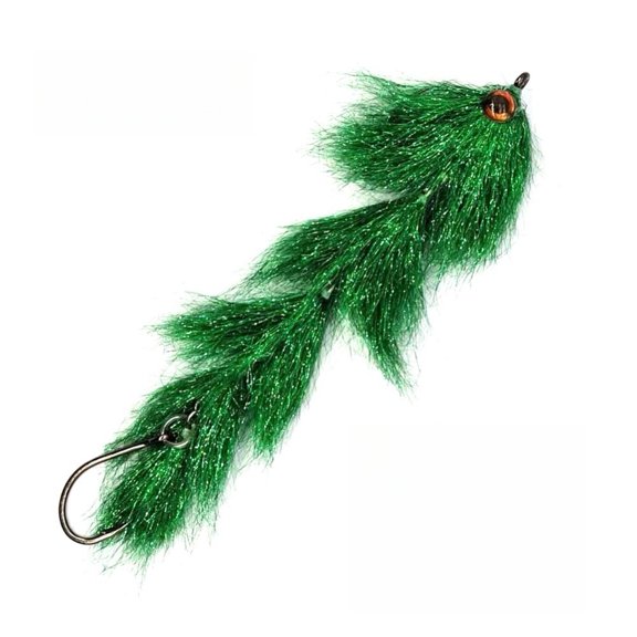 Mosiee for Multi Section Synthetic Bait Fishing Lure Synthetic Bait Fly Two Piece Rig Green