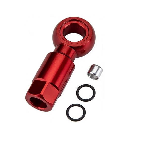 Mosiee for Slx for Xt for Xtr Compatible Brake Barb Olive Kit for Hydraulic Disc Brake Hose Fittings Replacement Parts Red