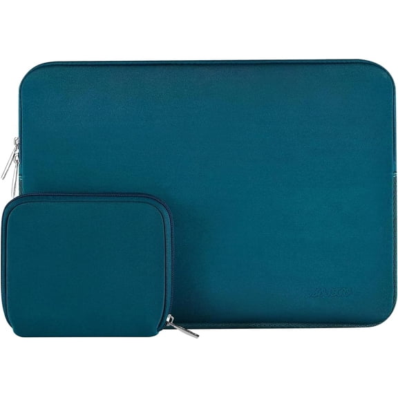 Mosiso 11.6-12.3 inch Laptop Sleeve for MacBook Air 11 inch Surface Samsung Lenovo Dell HP Asus Acer, Protective Neoprene Notebook Bag with Small Case, Deep Teal