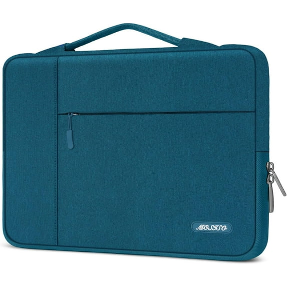MOSISO 12" Polyester Notebook Laptop Sleeve Bag for MacBook 12 Inch with Retina Display 2017/2016/2015 Release Tablet Bag Carrying Case Cover, Deep Teal