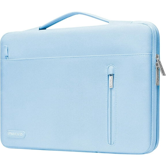 Mosiso 13-13.3 inch Laptop Sleeve Bag for MacBook Pro 14 2023-2021 A2779 M2 A2442 M1, 360 Protective NoteBook Sleeve Carrying Case for HP Acer Lenovo Dell, Air Blue