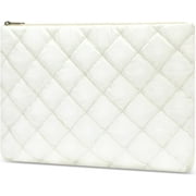 Mosiso 13-13.3 inch Laptop Sleeve Case Soft Puffy Notebook Carrying Case for MacBook Air Pro 13 14 inch Dell HP Acer Asus Lenovo, Milk White