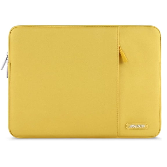 Mosiso 13.3" Polyester Laptop Sleeve Bag Water Repellent Notebook Bag Protective Case Cover for 13-13.3 inch MacBook Pro Air Retina, Yellow