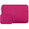 thumbnail image 1 of Mosiso 13.3 inch Laptop Sleeve for MacBook Pro 14 inch M4 M3 M2 M1 Lenovo Dell HP Asus Acer, Protective Neoprene Notebook Bag with Small Case, Rose Red, 1 of 5