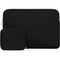 thumbnail image 1 of Mosiso 13.3 inch Laptop Sleeve for MacBook Pro 14 inch M4 M3 M2 M1 Lenovo Dell HP Asus Acer, Protective Neoprene Notebook Bag with Small Case, Black, 1 of 8
