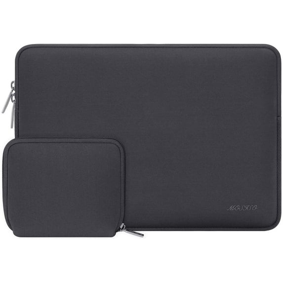 Mosiso 15 15.6 inch Laptop Sleeve for MacBook Pro 16 inch M4 A3403 A3186 M3 A2991 M2 A2780 M1 A2485 A2141 Lenovo Dell HP Asus Acer, Protective Neoprene Notebook Bag with Small Case, Space Gray