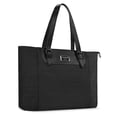 thumbnail image 1 of Mosiso 15.6 17 Laptop Tote Bag Ladies Women Travel Business Shopping Shoulder Bag Waterproof School Handbag with Adjustable Strap & Compartment, Black, 1 of 7