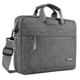 thumbnail image 1 of Mosiso 17-17.3 inch Laptop Shoulder Bag for MacBook/Dell/HP/Lenovo/Acer/Asus/Samsung/Sony, Polyester Notebook Messenger Handbag Briefcase Sleeve Case, Gray, 1 of 6