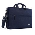 thumbnail image 1 of Mosiso 17-17.3 inch Laptop Shoulder Bag for MacBook/Dell/HP/Lenovo/Acer/Asus/Samsung/Sony, Polyester Notebook Messenger Handbag Briefcase Sleeve Case, Navy Blue, 1 of 6