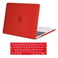 thumbnail image 1 of Mosiso 2 in 1 MacBook Pro 13 inch Case A2159/A1989/A1706/A1708, Plastic Hard Shell Case&Keyboard Cover for New Macbook Pro 13" with/without Touch Bar, Red, 1 of 7