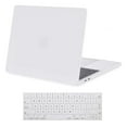 thumbnail image 1 of Mosiso 2-in-1 Hard Shell Case & Keyboard Cover for MacBook Pro 13-inch (M2 A2338 M1 A2251 A2289 A2159 A1989 A1708 A1706) - White, 1 of 7