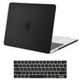 thumbnail image 1 of Mosiso 2 in 1 MacBook Pro 13 inch Case A2159/A1989/A1706/A1708, Plastic Hard Shell Case&Keyboard Cover for New Macbook Pro 13" with/without Touch Bar, Black, 1 of 6