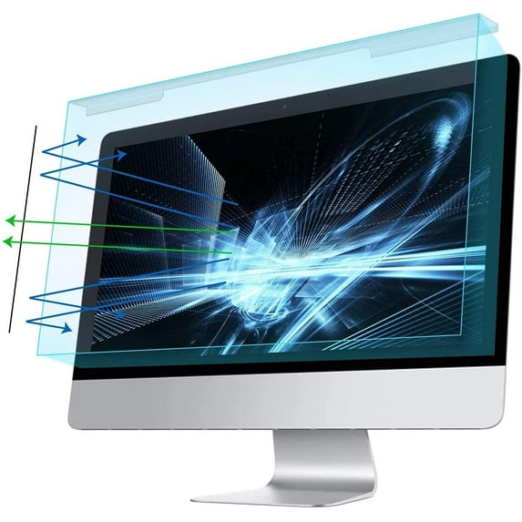 Mosiso 23-24 inch Computer Blue Light Blocking Screen Protector Anti-UV Eye Protection Filter Film for Diagonal 23,23.6,23.8,24 inch 16:9 Widescreen Desktop PC LED Monitor Panel(21.26x13.39 inch/LxW)