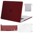 thumbnail image 1 of Mosiso 4 in 1 Macbook Pro 16 Inch Case 2020 2019 Release A2141,Hard Shell Case Cover for MacBook Pro 16’’ with Touch Bar&Touch ID, Marsala Red, 1 of 6