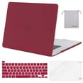 thumbnail image 1 of Mosiso 4 in 1 Macbook Pro 16 Inch Case 2020 2019 Release A2141,Hard Shell Case Cover for MacBook Pro 16’’ with Touch Bar&Touch ID, Wine Red, 1 of 6