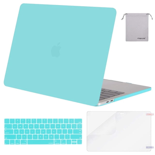 Mosiso 4 in1 MacBook Pro 15 Case A1990/A1707 2017 2018 2019 Plastic Hard Shell Cover for Newest MacBook Pro 15 Inch Touch Bar