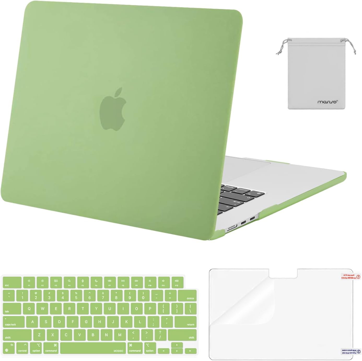 Mosiso 4IN1 Case for MacBook Air 15 inch 2023 2024 Release M3 A3114 M2