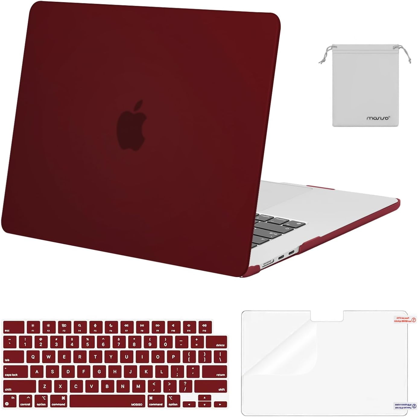 MOSISO Compatibel met MacBook Air 15 inch hoesje 2025 2024 2023 release
