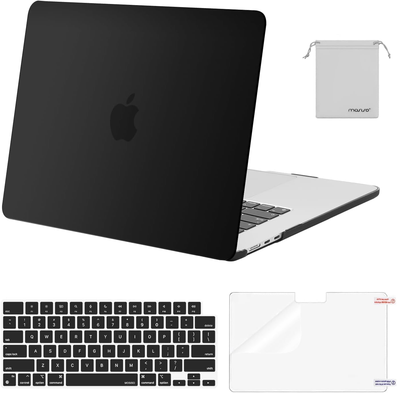 Custodia Trasparente MOSISO Per MacBook Air 15" M4/M3/M2 - Cover Rigida Con Protezione Tastiera - Foto 5