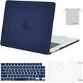 thumbnail image 1 of Mosiso 4IN1 Case for MacBook Air 15 inch Case 2025 2024 2023 Release M4 A3241 M3 A3114 M2 A2941 with Touch ID, Plastic Hard Shell&Keyboard Cover&Screen Protector&Storage Bag, Navy Blue, 1 of 6