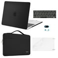 thumbnail image 1 of Mosiso 5 in 1 New MacBook Pro 13 inch Case 2016-2020 Release A2338 M1 A2289 A2251 A2159 A1989 A1706 A1708, Hard Shell Case&Sleeve Bag for Apple MacBook Pro 13'' with/without Touch Bar, Black, 1 of 7