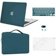 thumbnail image 1 of Mosiso 5IN1 Case for MacBook Air 13 inch Case (A1369 A1466, Older Version 2010-2017 Release), Plastic Hard Shell Case & Sleeve Bag & Keyboard Cover & Webcam Cover & Screen Protector, Deep Teal, 1 of 7