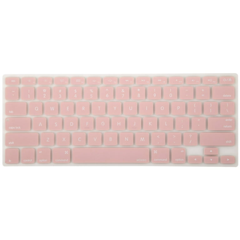 Mosiso AIR 11-inch Ultra Thin Keyboard Cover Silicone Keyboard Film  Protector for Apple MacBook Air 11(Model A1465 & A1370),Baby Pink 