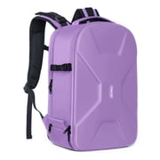 Mosiso Camera Backpack for Canon/Nikon/Sony/DJI Mavic Drone, DSLR/SLR/Mirrorless Photography Camera Bag Waterproof Hardshell Protective Case with Tripod Holder&Laptop Compartment, Purple