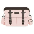 thumbnail image 1 of Mosiso Camera Case Crossbody Shoulder Messenger Bag, DSLR/SLR/Mirrorless Photography Vintage PU Leather Flap Gadget Bag with Rain Cover for Canon/Nikon/Sony Camera and Lens, Pink, 1 of 8