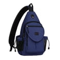 thumbnail image 1 of Mosiso Canvas Sling Bag Backpack Travel Hiking Outdoor Sport Daypack Bag Multipurpose Crossbody Shoulder Bag for Women Men, 1 of 7