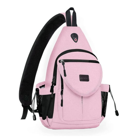 Mosiso Canvas Sling Bag Backpack Travel Hiking Outdoor Sport Daypack Bag Multipurpose Crossbody Shoulder Bag for Women Men