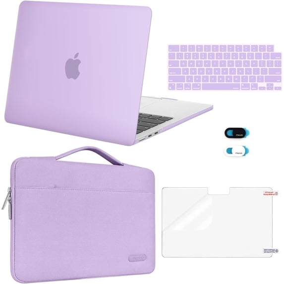 MOSISO Compatible with MacBook Air 13 inch Case 2026 2025 2024 2023 2022,M4 A3240 / M3 A3113 / M2 A2681,5in1 Set Laptop Hard Shell Protective Case for MacBook Air 13.6 inch