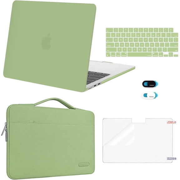 MOSISO Case Set for MacBook Air 13.6” (2022–2026, M4/M3/M2) – Hard Shell Case with Sleeve & Keyboard Cover, Fits A3240/A3113/A2681