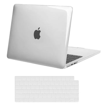 Mosiso Case for MacBook Air 13.6 inch Case M4 A3240 M3 A3113 M2 A2681 2022-2025, Protective Plastic Hard Shell Case & Keyboard Cover Skin, Crystal Clear