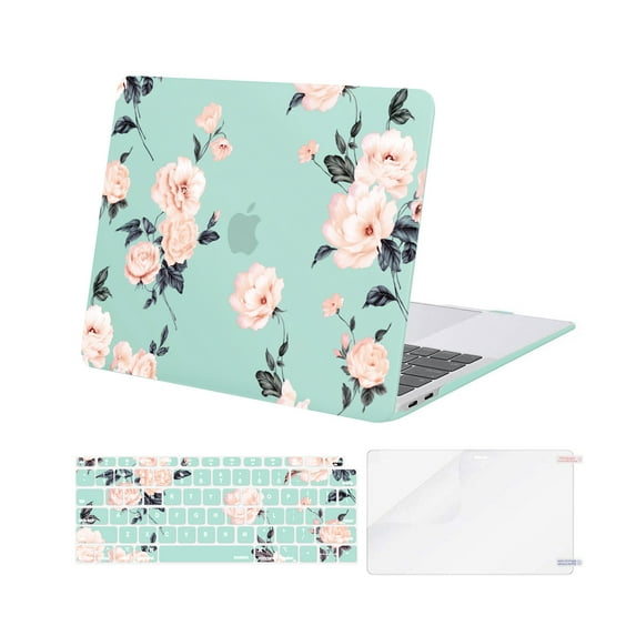 Mosiso Case for MacBook Air 13 inch 2022 2021 2020 2019 2018 Release A2337 M1 A2179 A1932 Retina Display Touch ID, Plastic Hard Shell Case&Keyboard Cover&Screen Protector