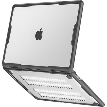Mosiso Case for MacBook Air 13 inch Case 2022 2021 2020 2019 2018 A2337 M1 A2179 A1932, Heavy Duty Rugged Shockproof Plastic Hard Shell with TPU Bumper for MacBook Air 13.3 inch, Transparent
