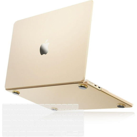 Mosiso Case for MacBook Air 15 inch Case 2025-2023 M4 A3241 M3 A3114 M2 A2941, Ultra-Thin Natural Original Color Protective Plastic Hard Shell Case & Keyboard Cover, Starlight Clear