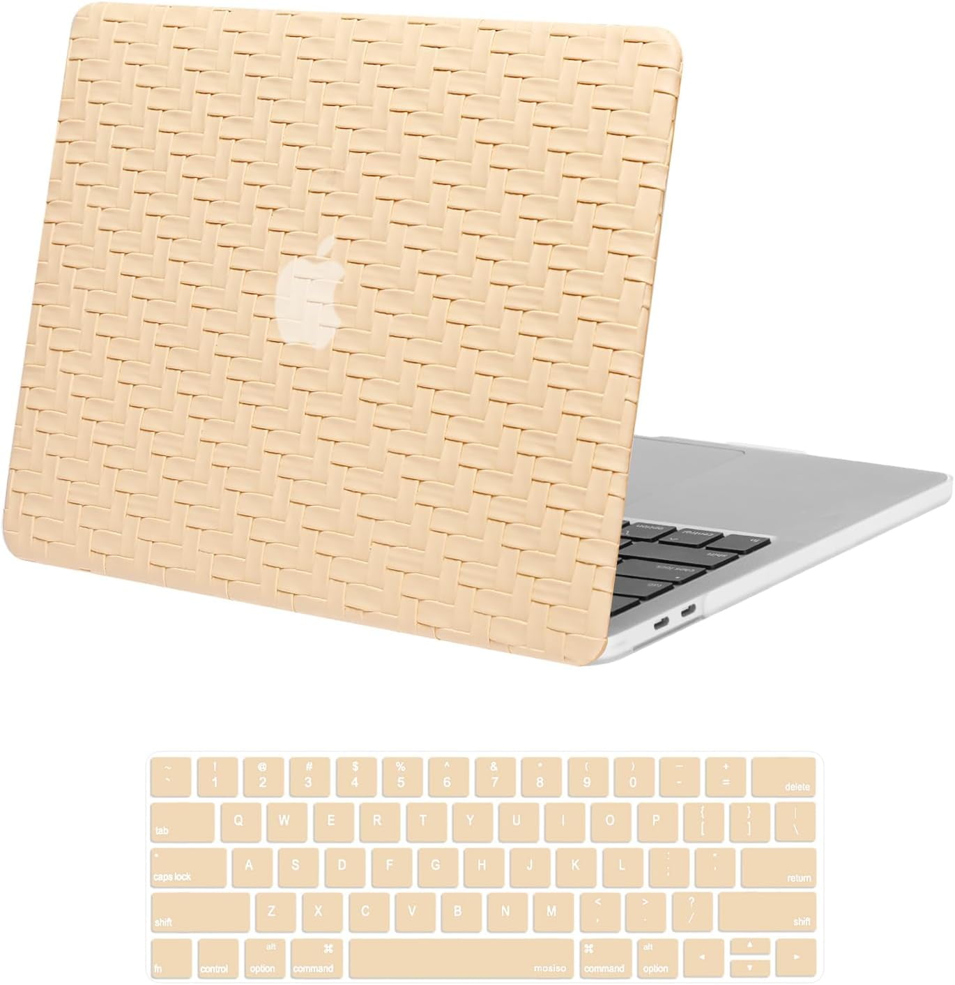 MOSISO Compatible With MacBook Pro 13 Inch Case M2 2025 2024 2023-2016 A2338 M1 A2251 A2289 A2159 A1989 A1708 A1706, Ultra-Thin Natural Original Color Hard Shell Cover &Keyboard Cover,Starlight Clear - View #8