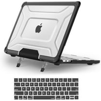 Mosiso Case for MacBook Pro 13 inch Case A2338 M2 M1 A2251 A2289 A2159 A1989 A1708 A1706 2025-2016, Full Protection TPU Bumper Dots Plastic Hard Shell with Foldable Stand&Keyboard Cover, Black