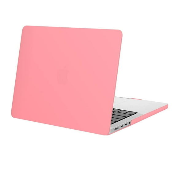Mosiso Case for MacBook Pro 14 inch 2023 2022 2021 Release M3 A2918 A2992 M2 A2779 M1 A2442 Pro Max Chip with Touch ID, Hard Shell Cover for Mac Pro 14 inch, Cream Pink