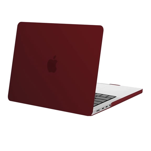 Mosiso Case for MacBook Pro 14 inch 2023 2022 2021 Release M3 A2918 A2992 M2 A2779 M1 A2442 Pro Max Chip with Touch ID, Hard Shell Cover for Mac Pro 14 inch, Marsala Red