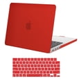 thumbnail image 1 of Mosiso Case for MacBook Pro 14 inch 2023 2022 2021 Release M3 A2918 A2992 M2 A2779 M1 A2442 Pro/Max Chip with Touch ID, Plastic Hard Cover Shell + Keyboard Cover, Red, 1 of 6