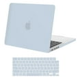 thumbnail image 1 of Mosiso Case for MacBook Pro 14 inch 2023 2022 2021 Release M3 A2918 A2992 M2 A2779 M1 A2442 Pro/Max Chip with Touch ID, Plastic Hard Cover Shell + Keyboard Cover, Baby Blue, 1 of 6