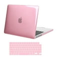 thumbnail image 1 of Mosiso Case for MacBook Pro 14 inch 2024-2021 M4 A3112 A3185 A3401 M3 A2918 A2992 M2 A2779 M1 A2442 Pro Max Chip with Touch ID, Plastic Hard Shell with Keyboard Cover, Crystal Pink, 1 of 6