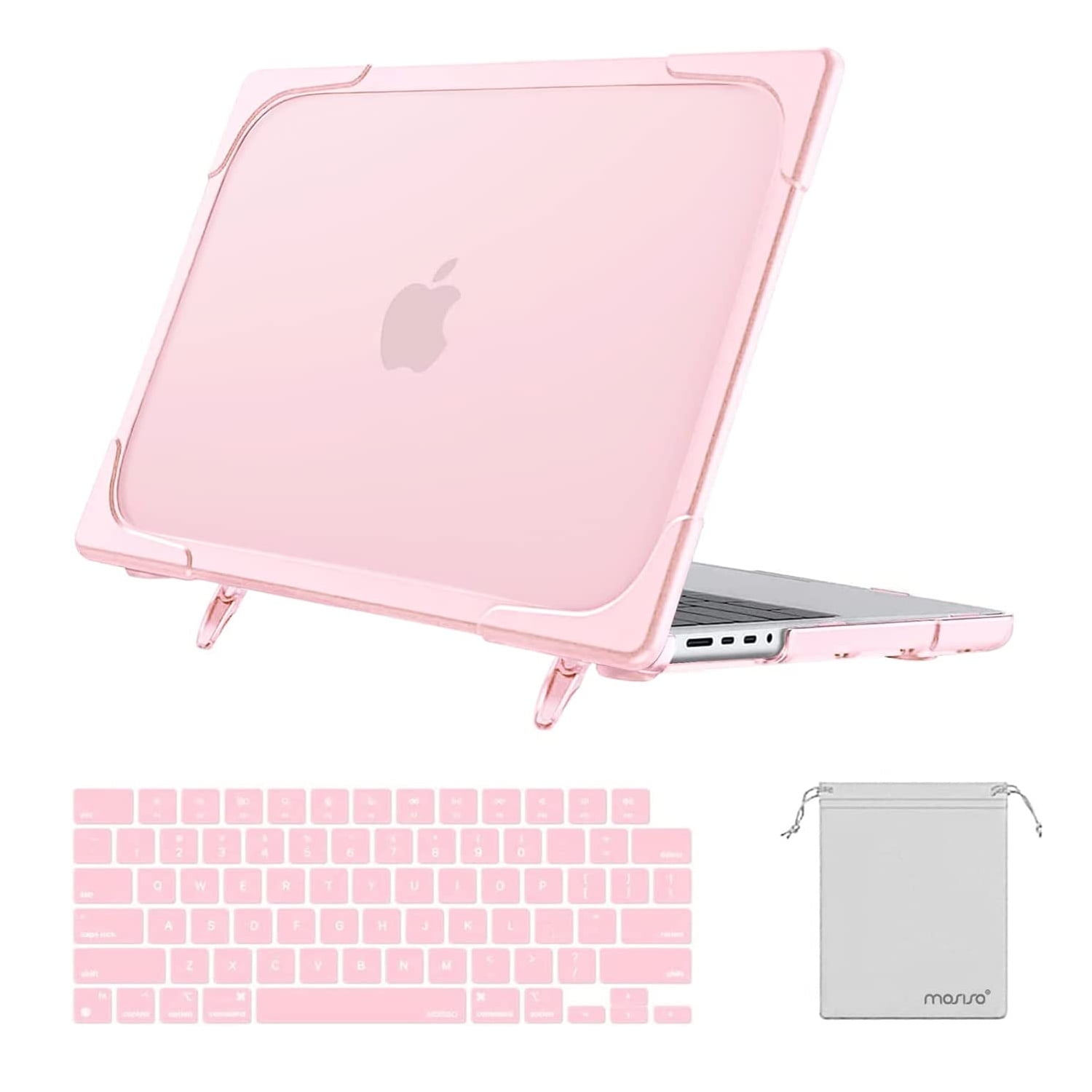 Cover In Silicone Per Tastiera Di MacBook Pro 14'' (A2442) E 16'' (A2485) Con Chip M1 Pro/Max – Ultra Sottile, Antigraffio, Antipolvere, Lavabile, Nero