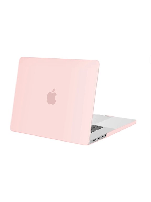 Case for MacBook Pro 16 inch Case 2024 2023 2022 2021 Release M4 M3 M2 M1 A3403 A3186 A2991 A2780 A2485 Pro Max Chip Touch ID, Hard Shell Cover for New Mac Pro 16 inch, Chalk Pink