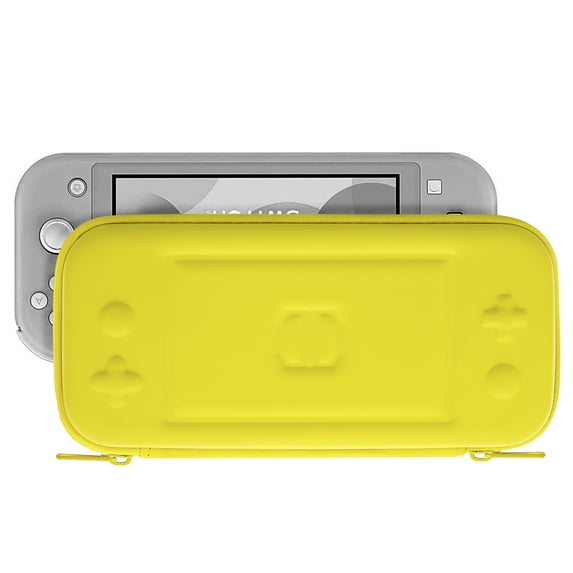Mosiso Case for Nintendo Switch Lite (July 2019 Released 5.5 Inch), Waterproof Protective Game Travel Carrying Case Organizer Storage EVA Hard Shell Cover with 8 Game Cartridges, Yellow